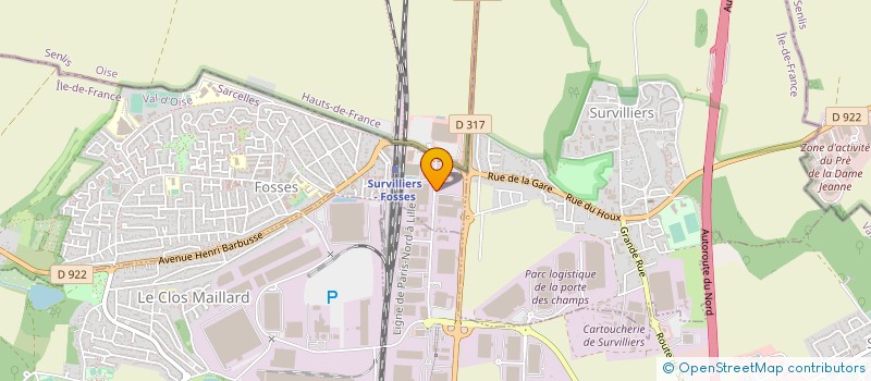 localisation de l'entreprise ENGITECH POLYMERES à SAINT-WITZ