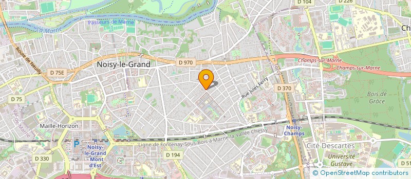 localisation de l'entreprise ENGLISH +  NOISY-LE-GRAND