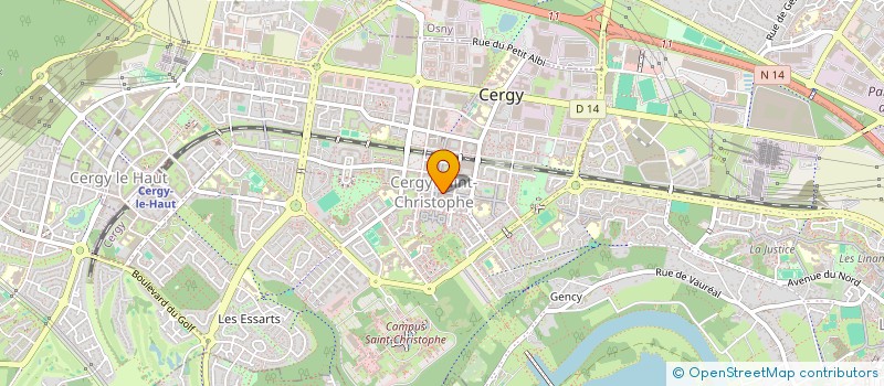 localisation de l'entreprise ENGLISH CLUB  CERGY