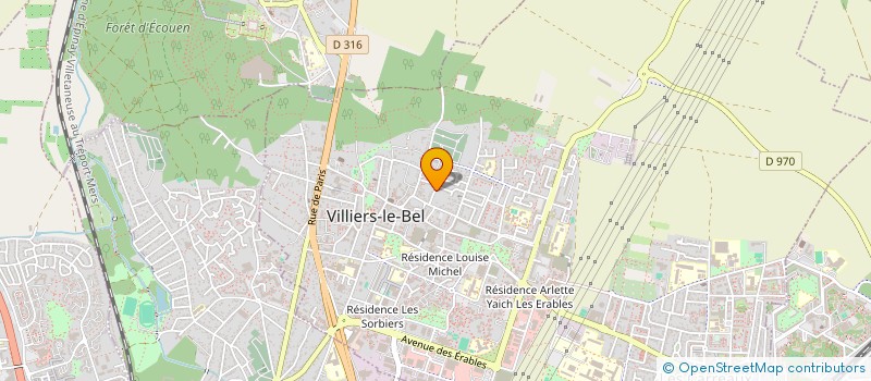 localisation de l'entreprise ENGLISH FOR ALL 95  VILLIERS-LE-BEL