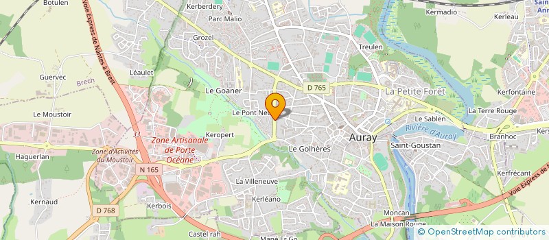 localisation de l'entreprise ENGLISH PLEASE à AURAY
