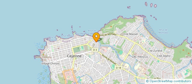 localisation de l'entreprise ENGLISH UNIVERSE  CAYENNE