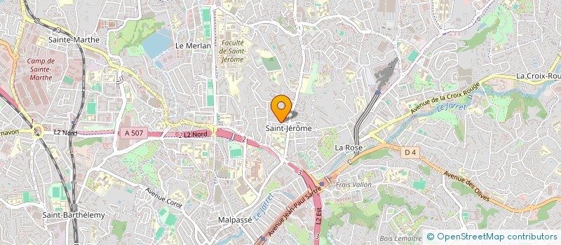 localisation de l'entreprise ENGLISH4U à MARSEILLE