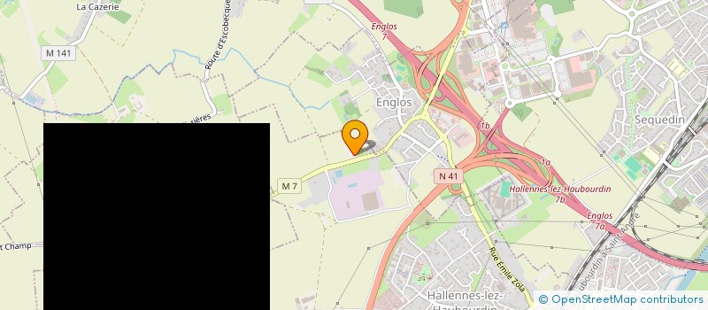 localisation de l'entreprise ENGLOS  HALLENNES-LEZ-HAUBOURDIN