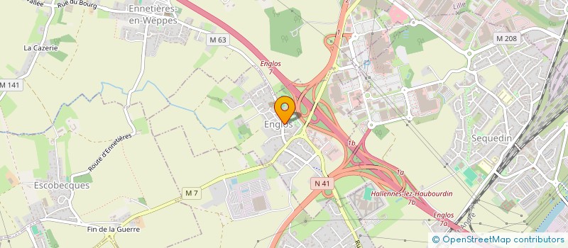 localisation de l'entreprise ENGLOS CULTURE LOISIRS ET ARTS  ENGLOS