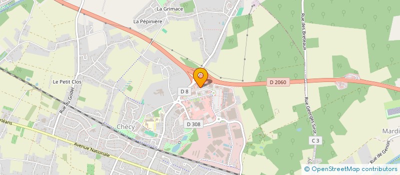 localisation de l'entreprise ENGRAMEL à CHECY