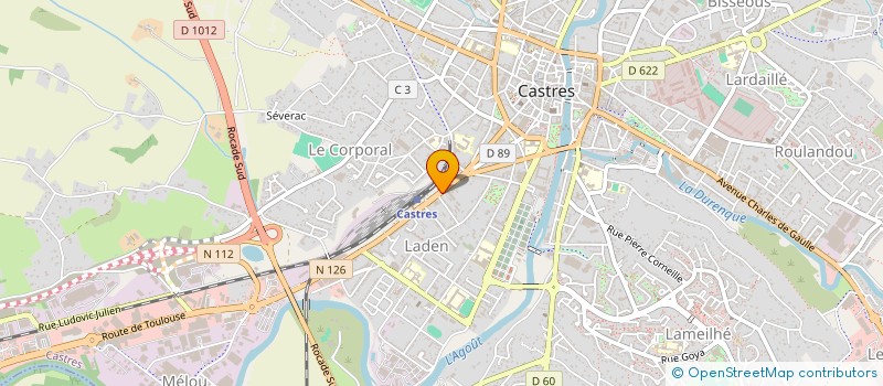 localisation de l'entreprise ENGRENAGE  CASTRES