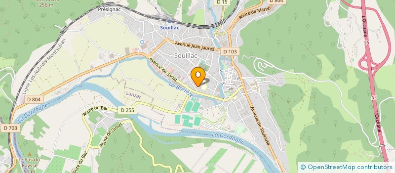 localisation de l'entreprise ENGREVALT  SOUILLAC