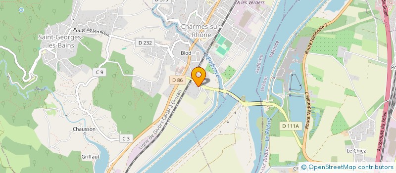localisation de l'entreprise ENGS à SAINT-GEORGES-LES-BAINS