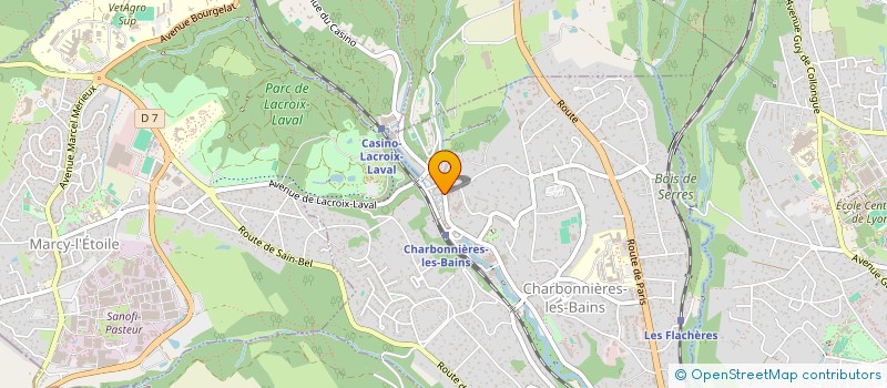 localisation de l'entreprise ENGUEMAURY à CHARBONNIERES-LES-BAINS