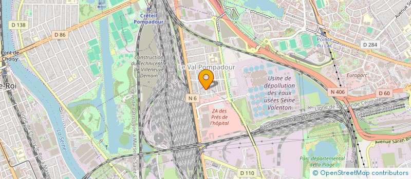 localisation de l'entreprise ENGY  VILLENEUVE-SAINT-GEORGES