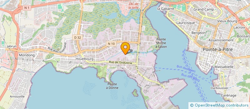 localisation de l'entreprise ENHC  BAIE-MAHAULT