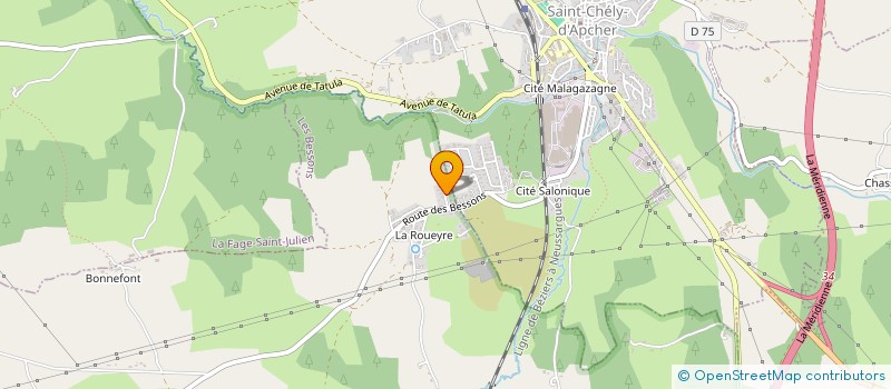 localisation de l'entreprise ENHN ESSOR  SAINT CHELY D'APCHER