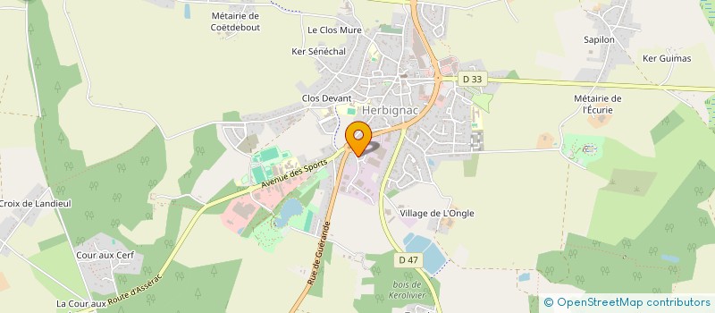 localisation de l'entreprise ENHY à HERBIGNAC