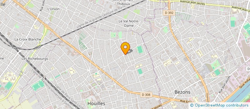 localisation de l'entreprise ENI  HOUILLES