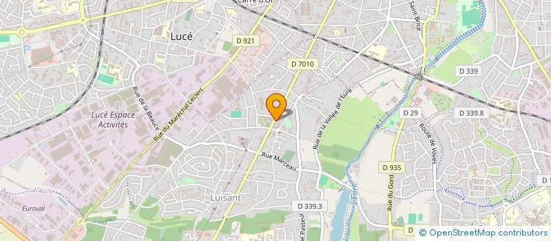 localisation de l'entreprise ENI-BAT 28 à LUISANT