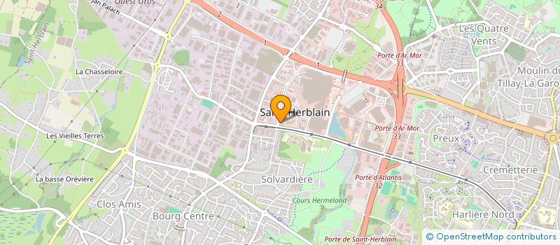 localisation de l'entreprise ENI INVEST  ST-HERBLAIN