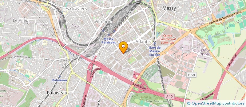localisation de l'entreprise ENICOM à MASSY