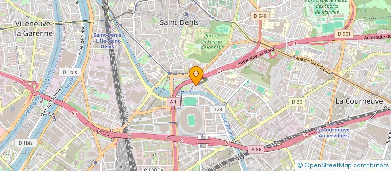 localisation de l'entreprise ENIGINFRA  SAINT-DENIS