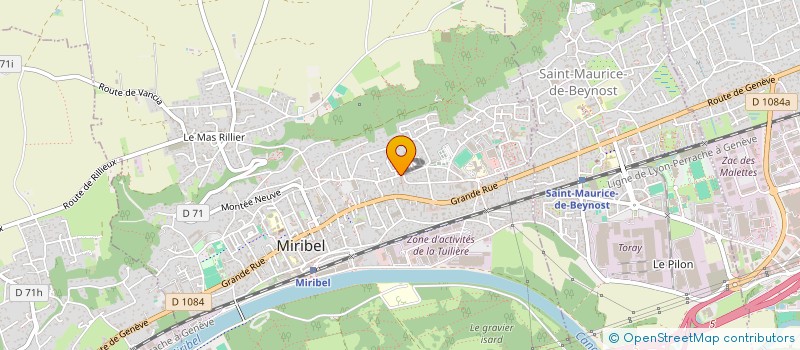 localisation de l'entreprise ENII BAT à MIRIBEL