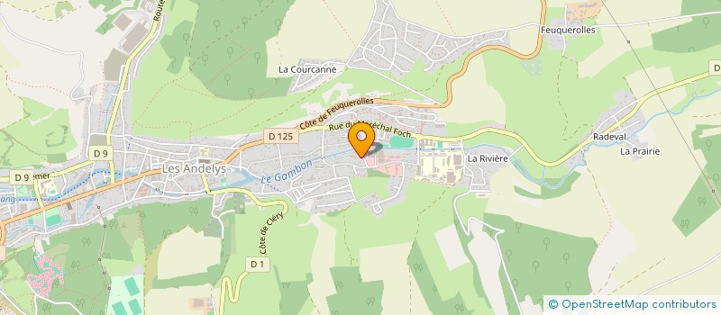 localisation de l'entreprise ENIM à LES ANDELYS