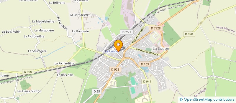 localisation de l'entreprise ENINOP à LA LOUPE
