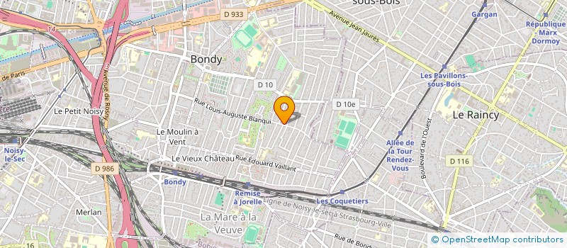 localisation de l'entreprise ENISJO  BONDY