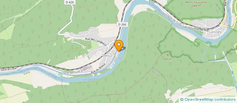 localisation de l'entreprise ENITHERM à RANCHOT