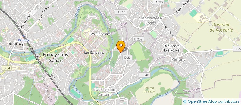 localisation de l'entreprise ENIVLYS  BOUSSY-SAINT-ANTOINE