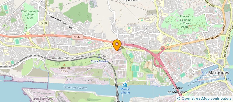 localisation de l'entreprise ENIXUS à MARTIGUES
