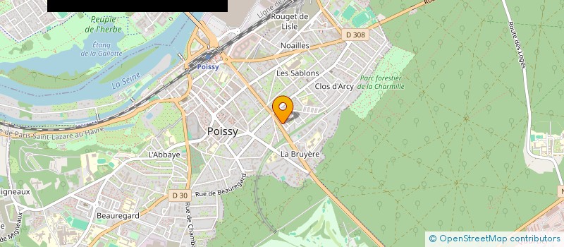 localisation de l'entreprise ENJAILLE MAX  POISSY