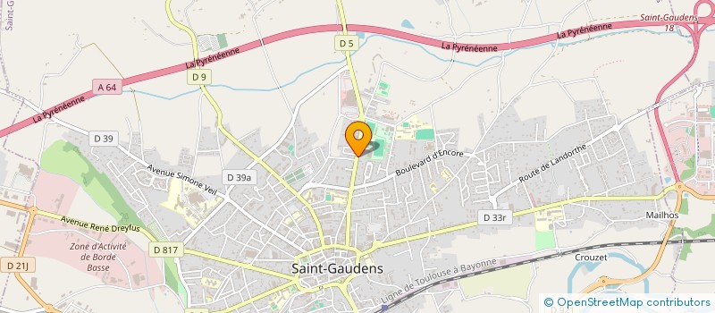 localisation de l'entreprise ENJALBAL  SAINT-GAUDENS