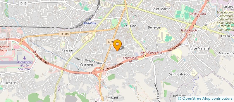 localisation de l'entreprise ENJALBERT à ALBI