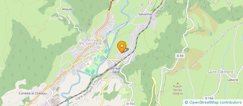 localisation de l'entreprise ENJAMBEE DU CARLADES à VIC-SUR-CERE