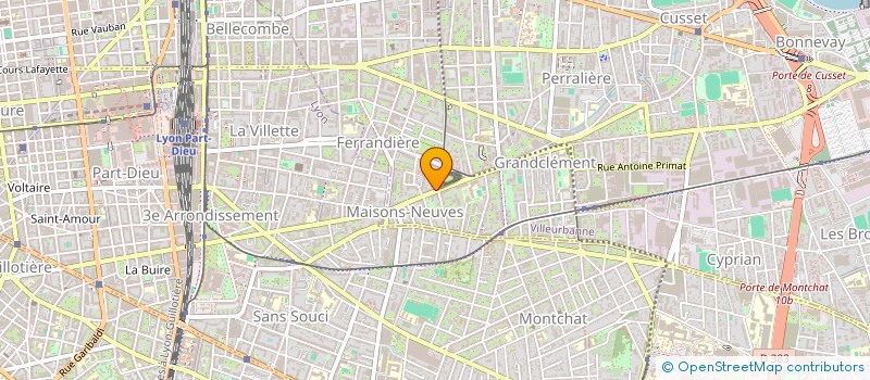 localisation de l'entreprise ENJERLIC HOLDING  VILLEURBANNE