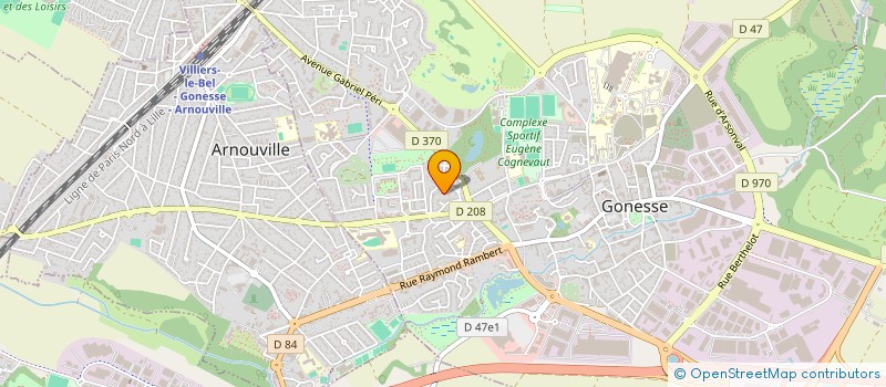 localisation de l'entreprise ENJEU' NESSE à GONESSE