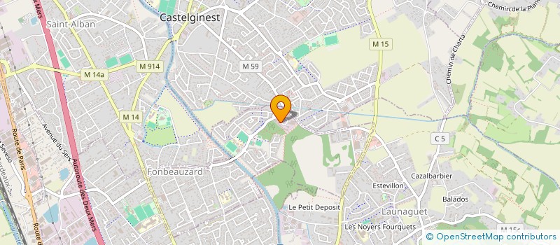 localisation de l'entreprise ENJI B. HAIRSTYLIST  FONBEAUZARD