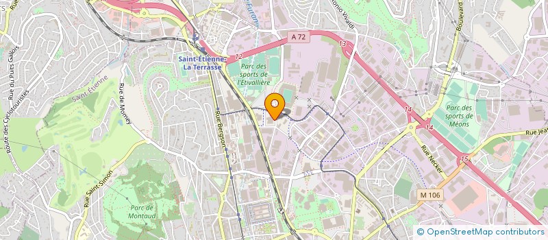 localisation de l'entreprise ENJIN AUTOMOBILE  SAINT-ETIENNE