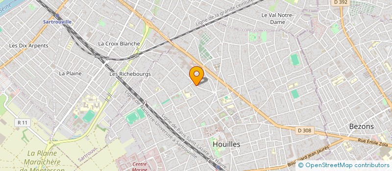 localisation de l'entreprise ENJINIHA  HOUILLES