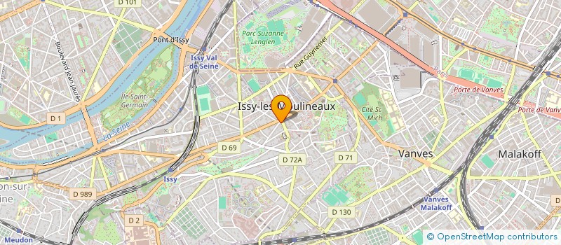localisation de l'entreprise ENJO à ISSY-LES-MOULINEAUX