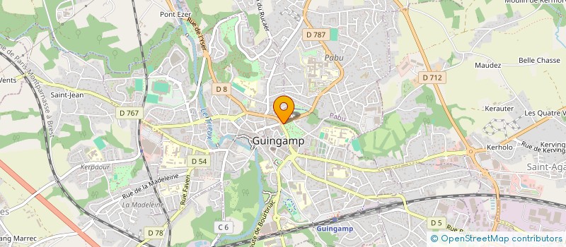 localisation de l'entreprise ENJONI SERVICES  GUINGAMP