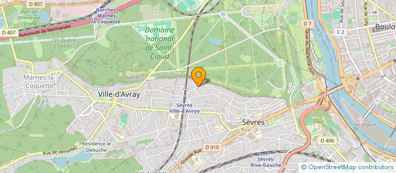 localisation de l'entreprise ENJOY à SEVRES