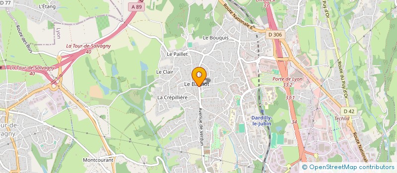 localisation de l'entreprise ENJOY  DARDILLY