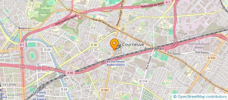 localisation de l'entreprise ENKA GROUP à LA COURNEUVE