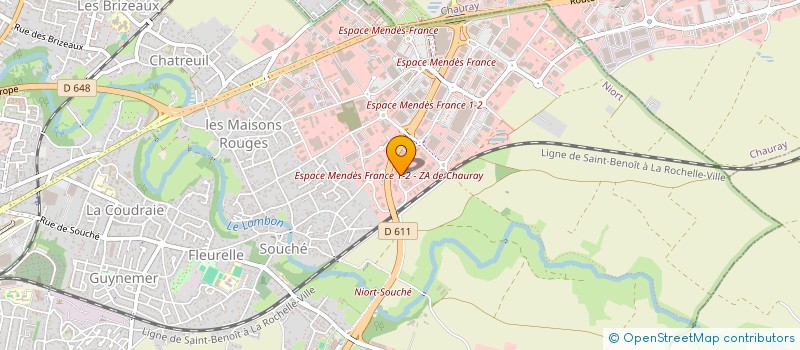 localisation de l'entreprise ENKI POOL à NIORT