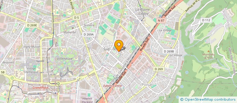 localisation de l'entreprise ENKI SCI  SAINT-MARTIN-D'HERES