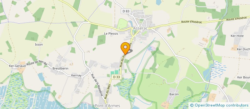 localisation de l'entreprise ENKOH  ASSERAC