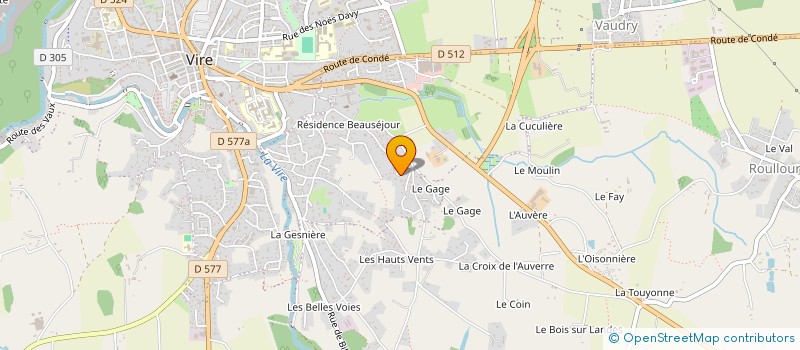 localisation de l'entreprise ENKP  VIRE-NORMANDIE