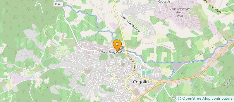 localisation de l'entreprise ENLEV' DEPLACEMENTS  COGOLIN