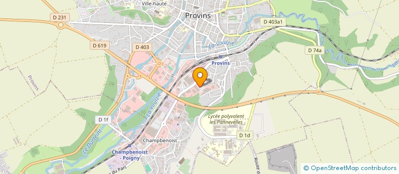 localisation de l'entreprise ENLEV'PNEUS  PROVINS